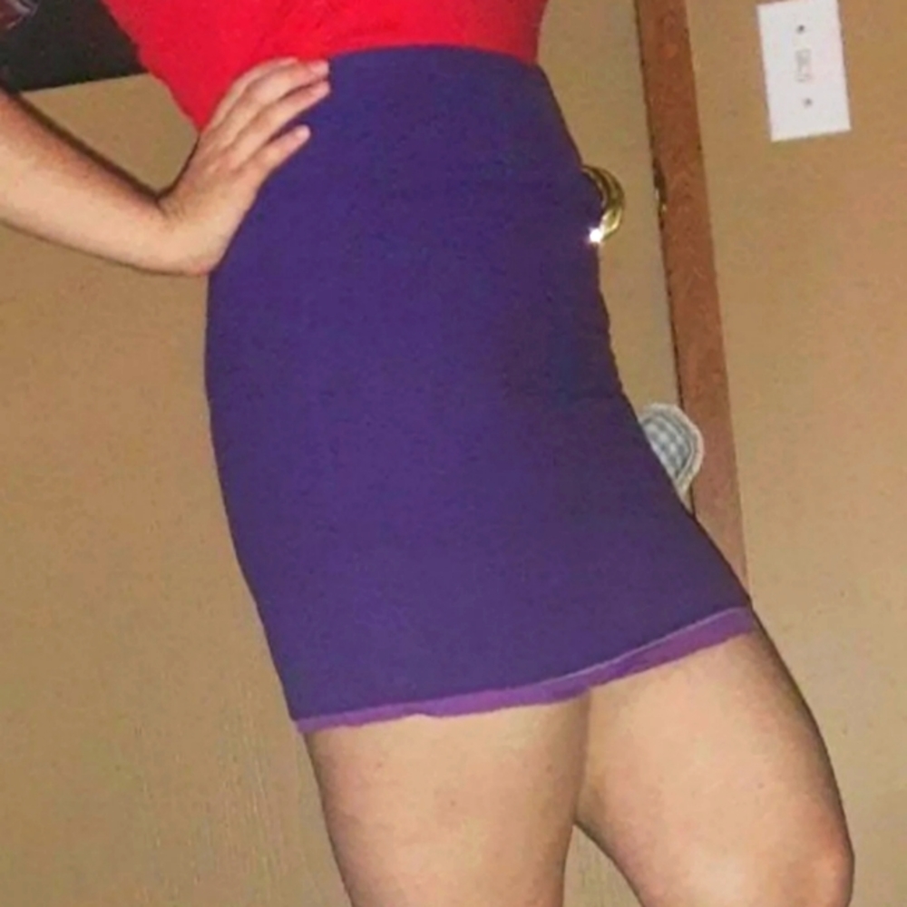 80's-90's Purple Pencil Skirt